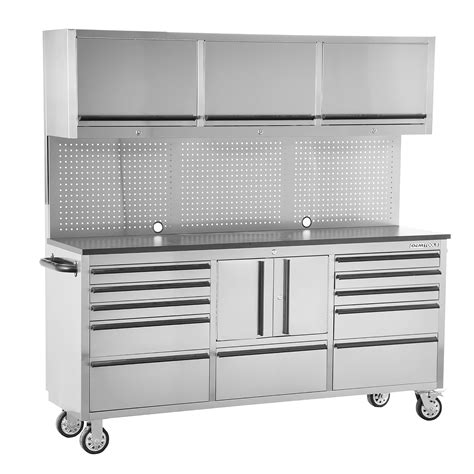 stainless steel tool cabinet|stainless steel workstation with drawers.